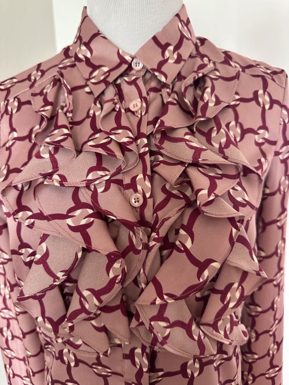 LOVE MOSCHINO Button Down Ruffle Shirt - Picture 2 of 8